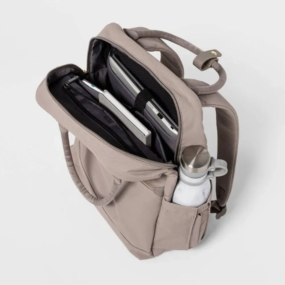 OPEN STORY NWOT commuter backpack -taupe - Picture 4 of 6